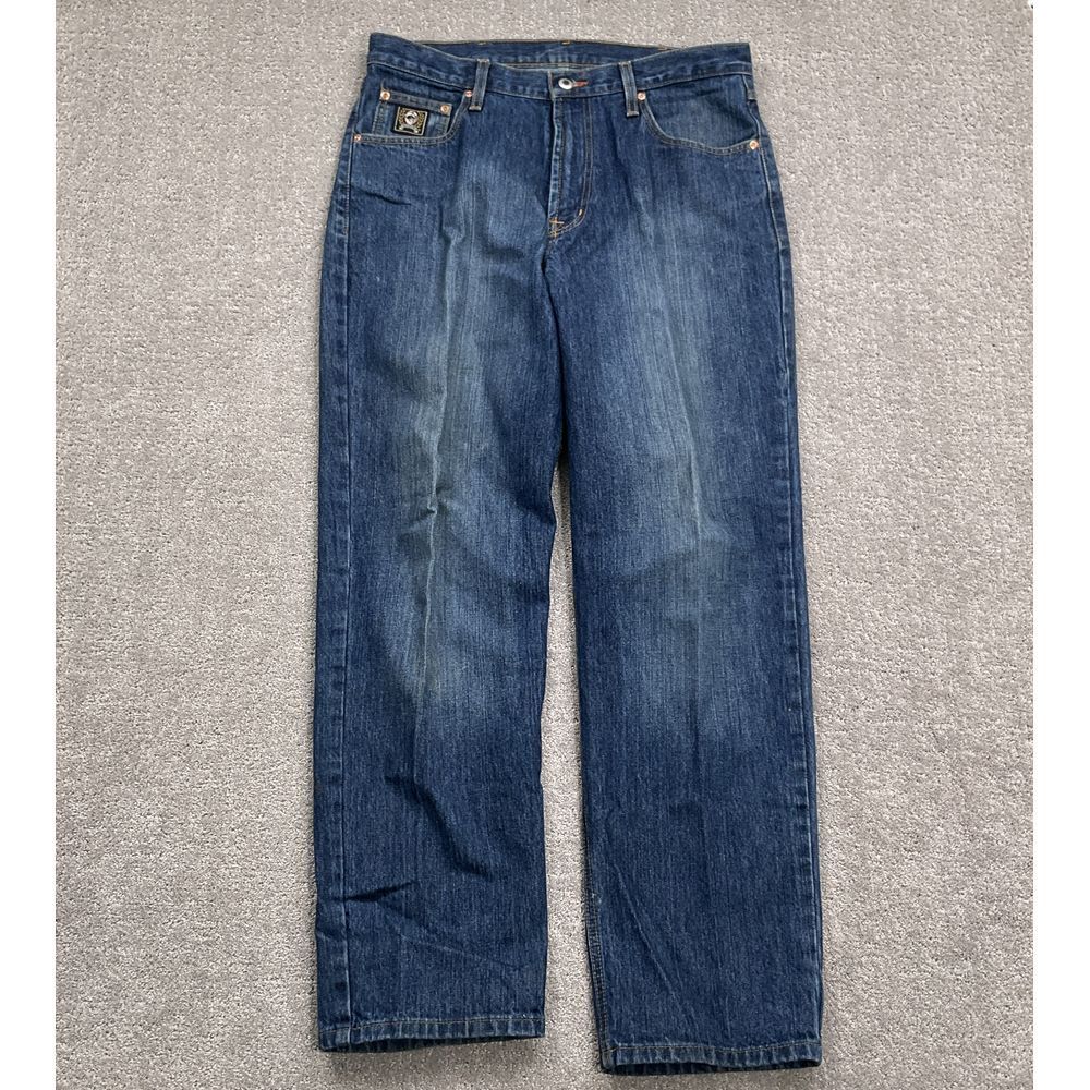 Cinch Rocky Mountain Jeans Men 33W 32L ACT 34W ‎ Blue Classic Straight Leg Denim